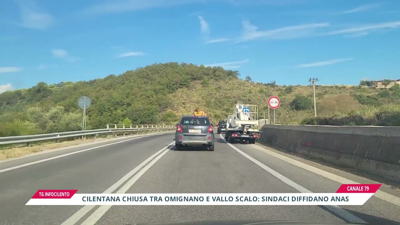 Cilentana chiusa tra Omignano e Vallo Scalo: i Comuni diffidano formalmente ANAS