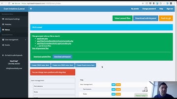 Live-coding: Invitations System with Laravel 5.5 + QuickAdminPanel