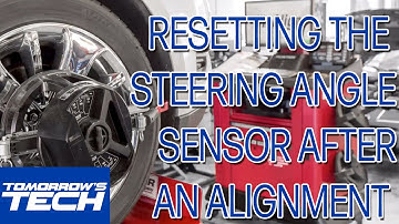 RESETTING THE STEERING ANGLE SENSOR AFTER AN ALIGNMENT