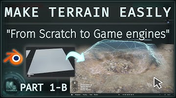Make Terrain Easily for Games Part 1-B : Blender / Godot Tutorial - From Scratch