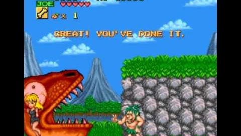 Lets Play Joe and Mac - Caveman Ninja BLIND (Part1)