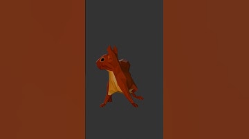 Squirrel animation made inside blender ! #3d #blender #3danimation #blenderrender