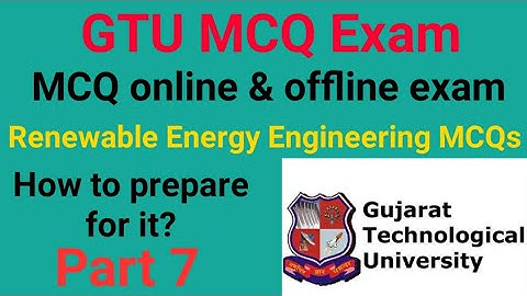 Renewable Energy Engineering  MCQs |Online MCQ Exam | GTU | Mechanical engineering | 8th Semester