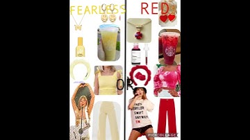 FEARLESS💛 or RED❤️ #taylorswift  #fearless  #red #myvideo