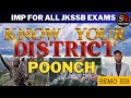 Poonch  know your district  general knowledge with special reference tojk  by remo sir