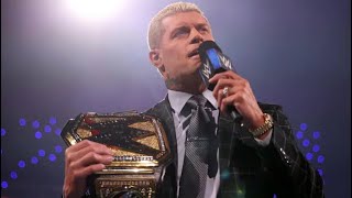 Cody Rhodes WWE Champion Entrance & Promo