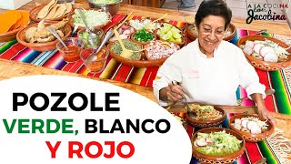 CÓMO HACER POZOLE VERDE, BLANCO Y ROJO |