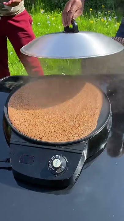 Making Ethiopian Injera #shorts
