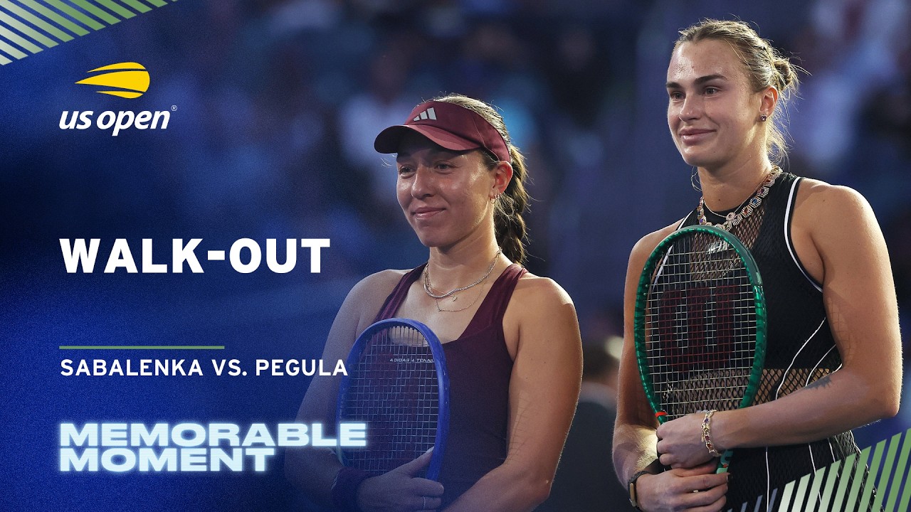 Aryna Sabalenka vs. Jessica Pegula Walk-Out | 2026 US Open