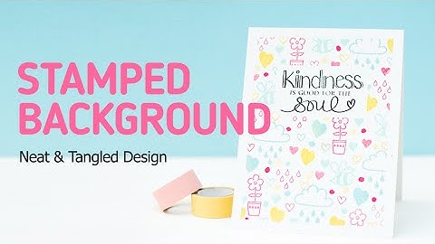 How to Create a Stamped Background with Small Stamps