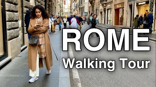 ROME, ITALY 4K Walking Tour around the City - With Captions!