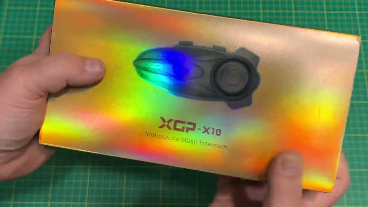 XGP X10 - Motorcycle Helmet Mesh Intercom System Unboxing - YouTube