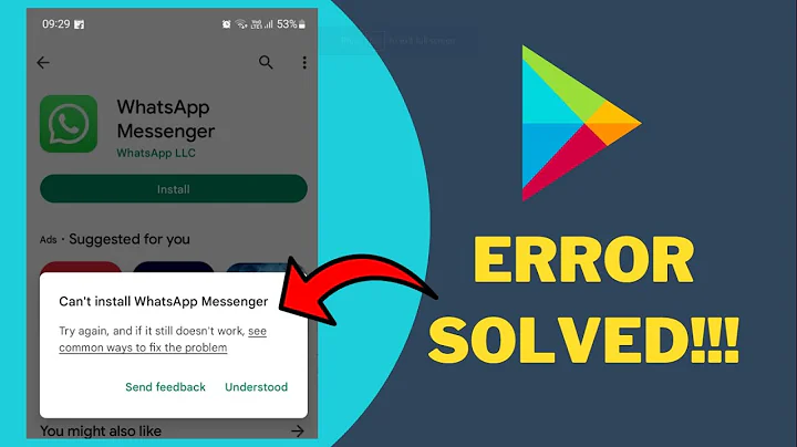How to Fix Can't Install WhatsApp Messenger Error on Google Play Store | Android Data Recovery