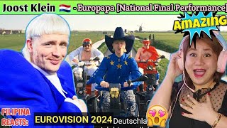 #Joost Klein - Europapa | Netherlands 🇳🇱 | Official Music Video | Eurovision 2024 ||Filipina Reacts