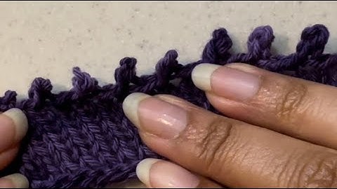 Picot Edge Bind Off Knitted 🧶