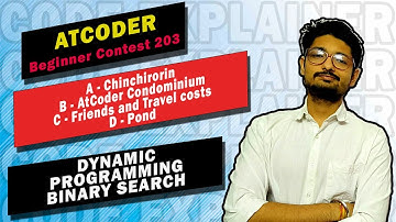 AtCoder Beginner Contest 203 | Chinchirorin | AtCoder Condominium | Friends and Travel costs | Pond