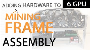 Adding Hardware to The AAAwave 6 GPU Mining Frame Assembly
