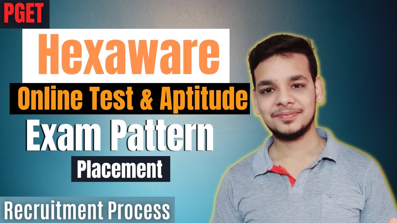 Hexaware Exam Pattern Aptitude Test PGET Hexaware PGET Online Test How To Prepare YouTube