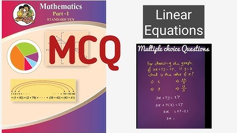 MCQ - Multiple choice Questions - Determinant Class 10/maths part 1/maharashtra state board/ssc