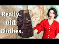 I Bought a *REAL* Victorian Bustle Skirt & Evening Bodice! | An Unboxing Antique Clothing Haul