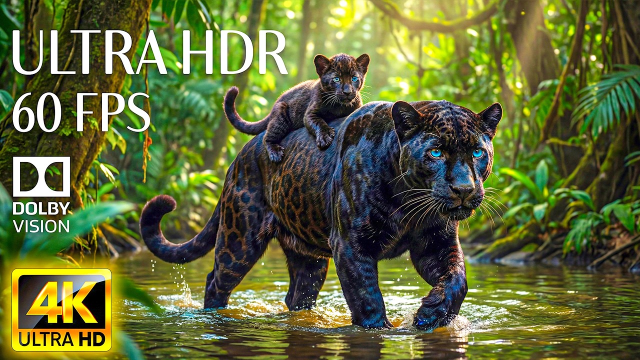 Animals Wild Of Amazon 4K ULTRA HD 60FPS With Emotional Cinematic Music for Inspiration & Motivation