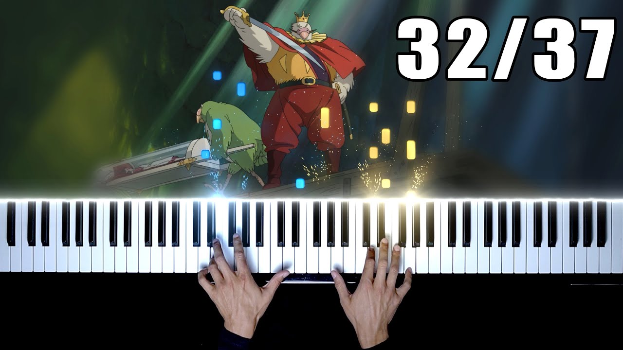 Watch 32. The King's Parade (大王の行進) | The Boy and the Heron OST Piano Tutorial on YouTube