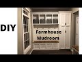 Building our Farmhouse: #52- Mudroom reveal with built-ins:)