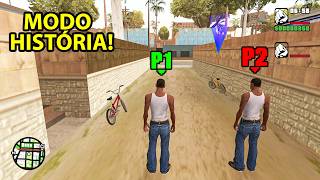 JOGANDO DE 2 o MODO HISTÓRIA DO GTA SAN ANDREAS, INACREDITÁVEL KKKKK