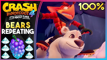 BEARS REPEATING N.VERTED - HIDDEN GEM! ALL GEMS! - Crash Bandicoot 4: It
