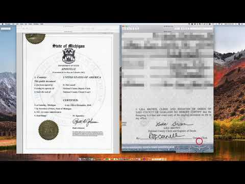 Comment Apostille un certificat de mariage Michigan