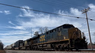 CSX ES44AH 948 w/ K5LA Leads Fast Intermodal I026-15 on 3/16/23