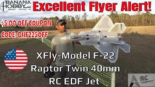 Warning: The XFly-Model F-22 Raptor is A Must-Have RC EDF Jet