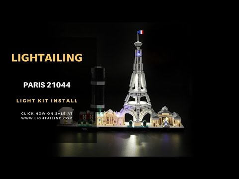 Lightailing Light kit Install in the Lego Architecture Paris 21044