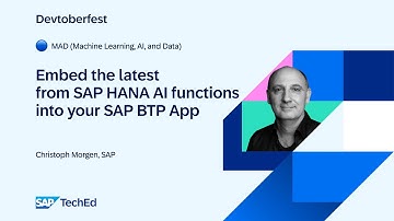 🔵 Embed the latest from SAP HANA’s AI functions into your SAP BTP Application