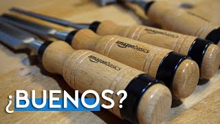 Compré los Formones de Amazon Basics ¿Valen la pena?  Unboxing y ajuste de filo.