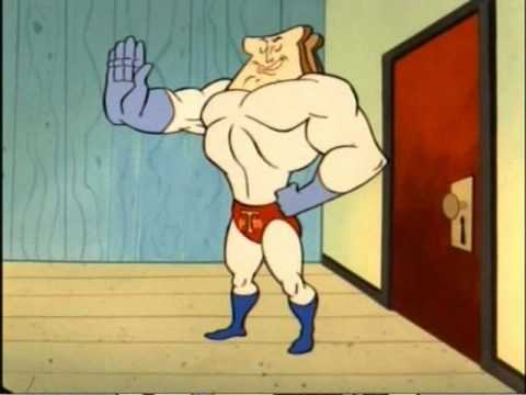 A Cartoon Hero Shoulder Big Ass