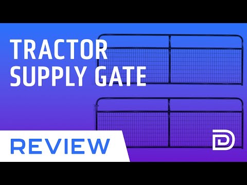 Tractor Supply Utility Gate Installation | CountyLine Wire Filled Tube Gate Review
