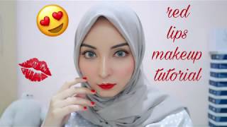 Red Lips Makeup Tutorial