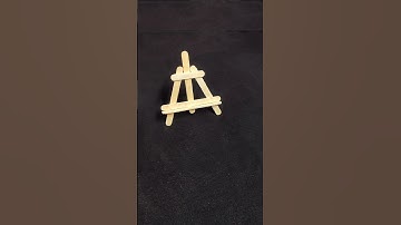 How To Make Mini Easel / DIY Mini Canvas Stand / Icecream Stick Easel Making #shorts #diy