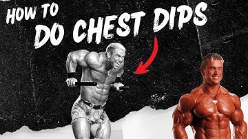 How To Do Chest Dips - Better | Lee Priest