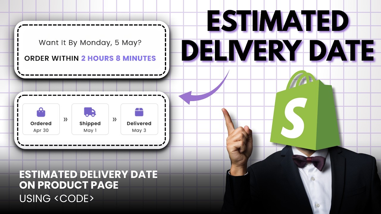 How to Display Estimated Delivery Date on Shopify Product Page | Customization tutorial in Hindi