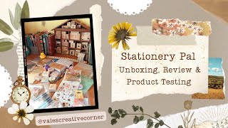 Stationery Pal Unboxing | Journaling & Scrapbooking Haul | Vale's Creative Corner & @stationerypal 