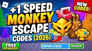 +1 Speed Monkey Escape Codes (2026) | Roblox 