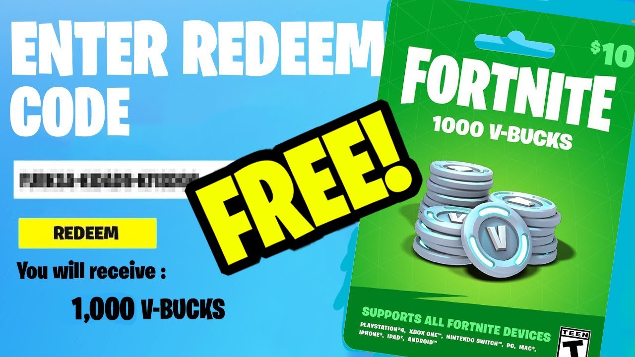 FREE 1 000 V BUCKS GIFT CARD REDEEM GLITCH YouTube