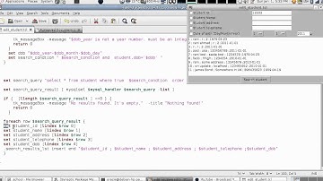 Tcl/Tk/MySQL Example:School Registration:Lesson4:Edit Student & Teacher Info. (Arabic Version)