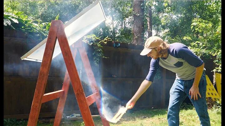 Burning stuff with a giant fresnel lens + how a DLP projector works