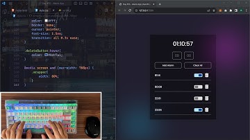 ASMR Programming - Coding an Alarm App - No Talking