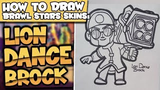 How To Draw Brawl Stars Skins Lion Dance Brock Bull Skin Lextonart Youtube - skin brok lion brawl stars