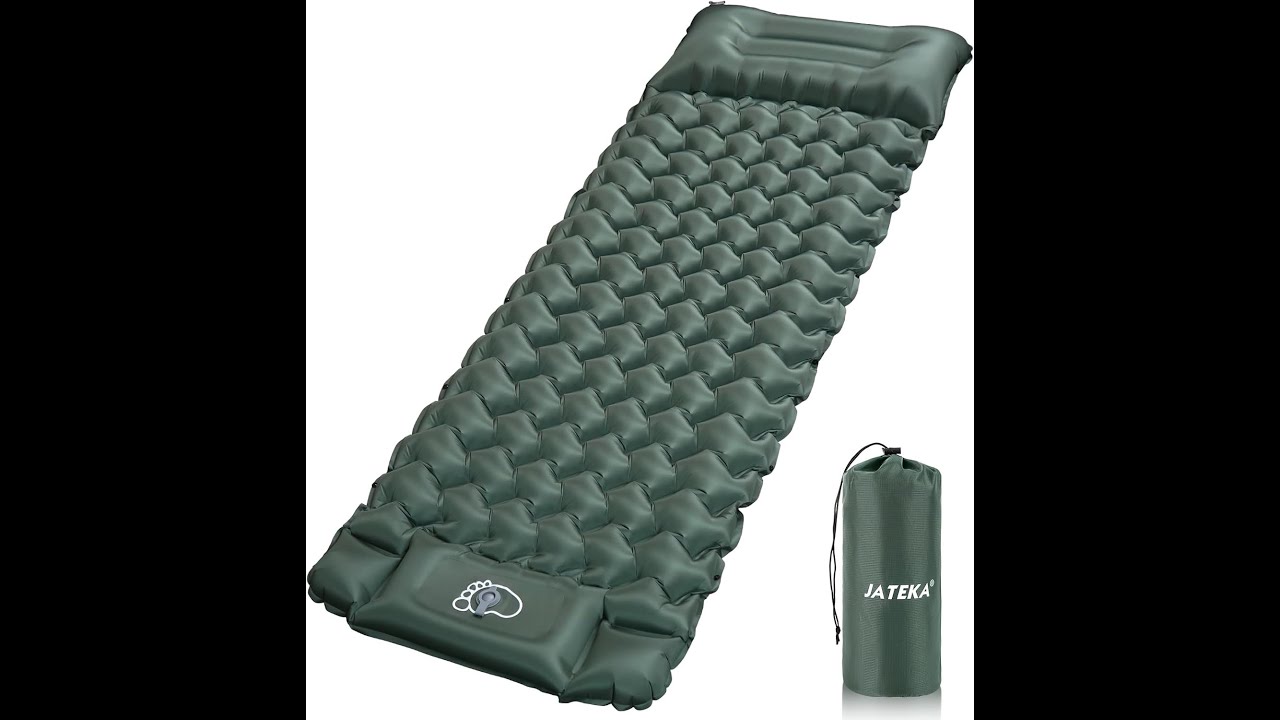 Tappetino Autogonfiante Trekking Materassino Campeggio Autogonfiabile BIAOQINBO - Ultraleggero 928g, 195x66x12cm, Con Pompa A Pedale Materasso Da Campeggio - 2