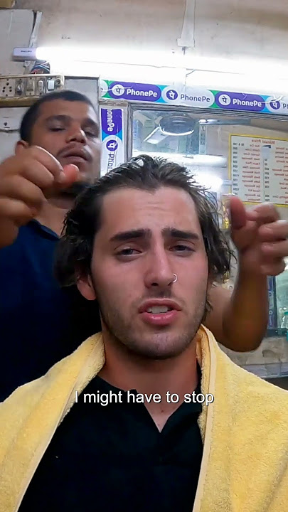 Luke Damant gets $2 head massage in Delhi, India 🇮🇳 #shorts